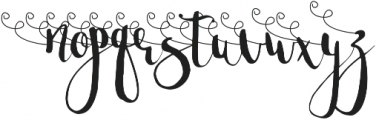 Bristol swirls 1_update otf (400) Font UPPERCASE