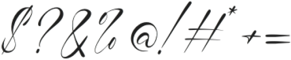 Bristy Signature Regular otf (400) Font OTHER CHARS