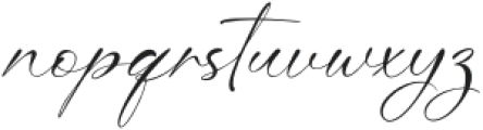 Bristy Signature Regular otf (400) Font LOWERCASE