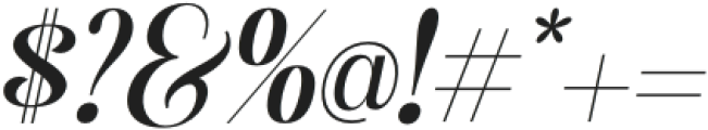 British Classical Light Italic otf (300) Font OTHER CHARS