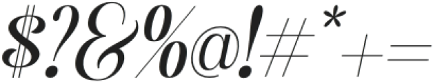 British Classical Neue Extra Light Italic otf (200) Font OTHER CHARS