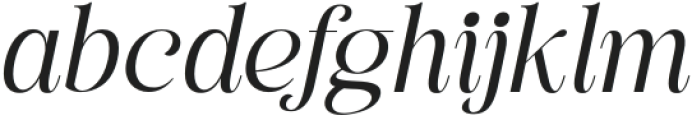 British Classical Neue Extra Light Italic otf (200) Font LOWERCASE
