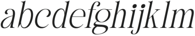 British Classical Thin Italic otf (100) Font LOWERCASE