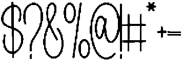 British Valentine Regular otf (400) Font OTHER CHARS