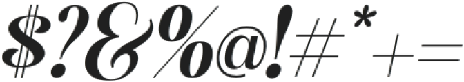 BritishClassical-Italic otf (400) Font OTHER CHARS