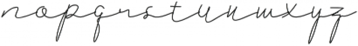 Britney Signature otf (400) Font LOWERCASE