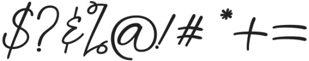 Britney signature Regular otf (400) Font OTHER CHARS