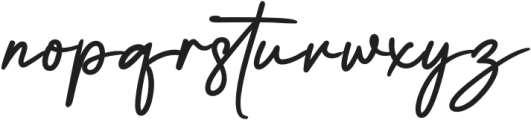 Britneysignature-Regular otf (700) Font LOWERCASE