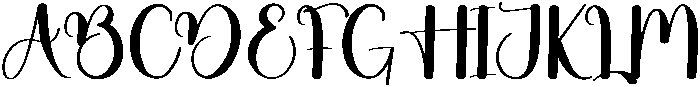 Brittany Charming Regular otf (400) Font UPPERCASE