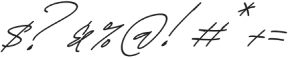 Brittany Signature Italic otf (400) Font OTHER CHARS