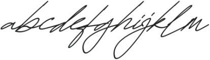 Brittany Signature Italic otf (400) Font LOWERCASE