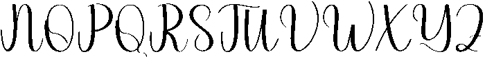 Brittany Signature Regular otf (400) Font UPPERCASE