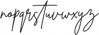 Brittany Signature Regular otf (400) Font LOWERCASE