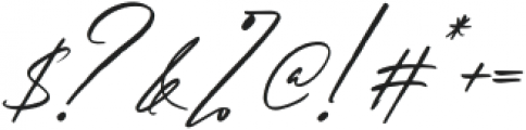 Brittanyhustle Italic otf (400) Font OTHER CHARS