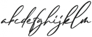 Brittanyhustle Italic otf (400) Font LOWERCASE