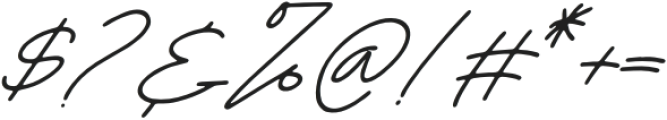 Britties Signature Italic otf (400) Font OTHER CHARS