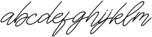 Britties Signature Italic otf (400) Font LOWERCASE