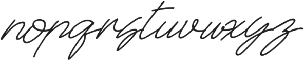 Britties Signature Italic otf (400) Font LOWERCASE