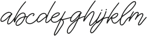 Britties Signature otf (400) Font LOWERCASE