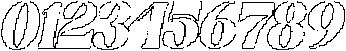 Brivane Pixel Outline otf (400) Font OTHER CHARS