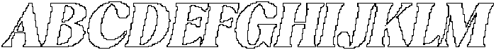 Brivane Pixel Outline otf (400) Font UPPERCASE