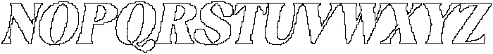 Brivane Pixel Outline otf (400) Font UPPERCASE