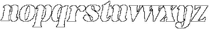Brivane Pixel Outline otf (400) Font LOWERCASE