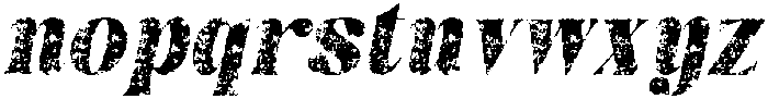Brivane Stamp Italic otf (400) Font LOWERCASE