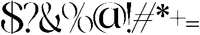 Brivonne Royale otf (400) Font OTHER CHARS