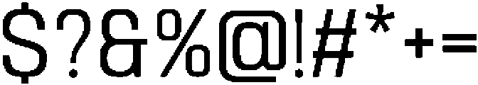 Brixela Regular otf (400) Font OTHER CHARS