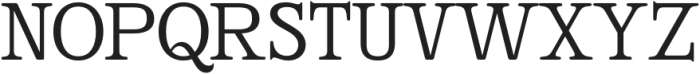 Broadest Regular otf (400) Font UPPERCASE