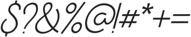 Broadtip ExtraLight Italic ttf (200) Font OTHER CHARS