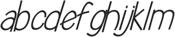 Broadtip ExtraLight Italic ttf (200) Font LOWERCASE