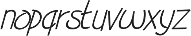 Broadtip ExtraLight Italic ttf (200) Font LOWERCASE