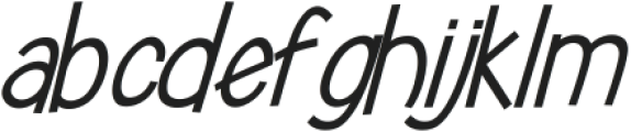 Broadtip Light Italic ttf (300) Font LOWERCASE