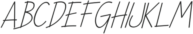 Broadtip Thin Italic ttf (100) Font UPPERCASE