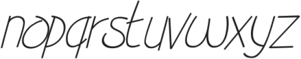 Broadtip Thin Italic ttf (100) Font LOWERCASE