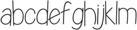 Broadtip Thin ttf (100) Font LOWERCASE