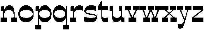 Broanse Regular otf (400) Font LOWERCASE