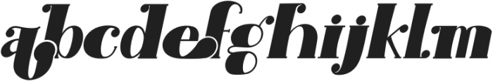 Broggitto-Italic otf (400) Font LOWERCASE