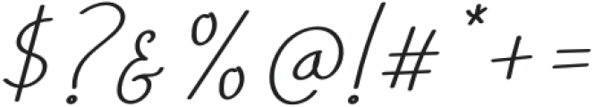 Brogllin-Italic otf (400) Font OTHER CHARS