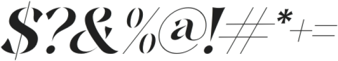 Brogte Italic otf (400) Font OTHER CHARS