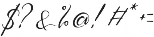 Brohillo Script Regular otf (400) Font OTHER CHARS