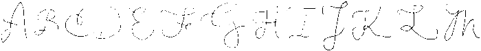 Broken Ballpoint Regular otf (400) Font UPPERCASE