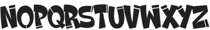 Broken Graffiti Regular otf (400) Font UPPERCASE