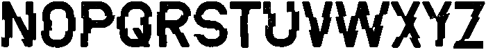 Broken Regular otf (400) Font LOWERCASE