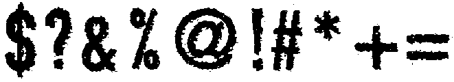 Broken Regular otf (400) Font OTHER CHARS