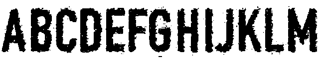 Broken Regular otf (400) Font UPPERCASE