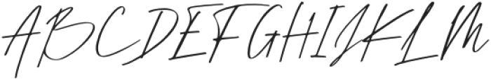 Broken Signature Regular otf (400) Font UPPERCASE