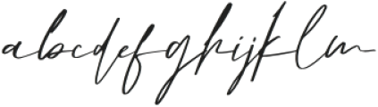 Broken Signature Regular otf (400) Font LOWERCASE